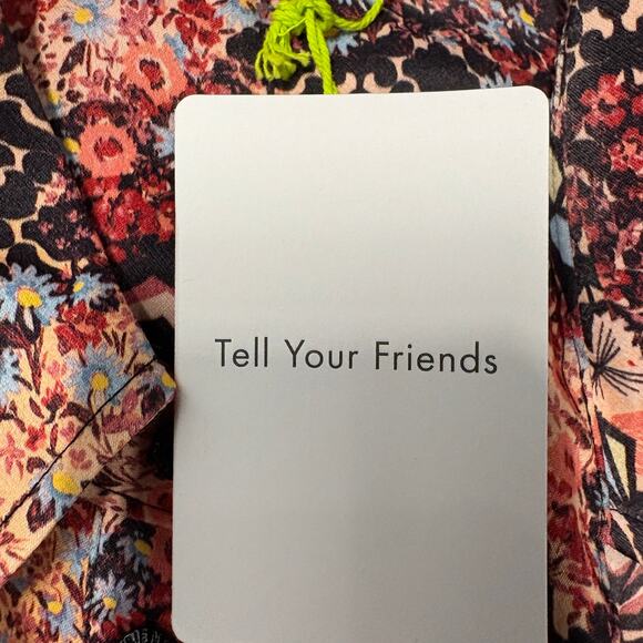 TELL YOUR FRIENDS Women's Western Shirt in Ines Size L Abstract Floral‎ - Picture 5 of 14